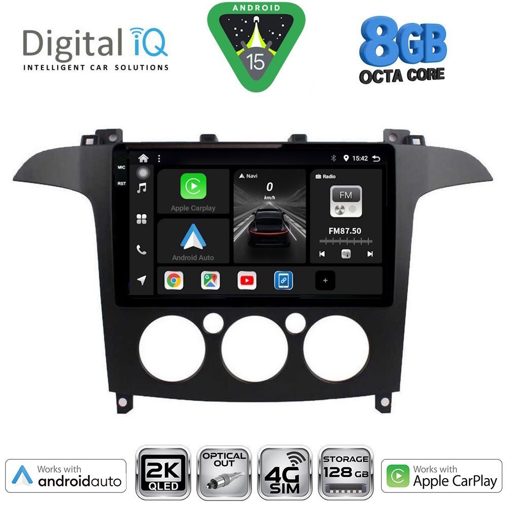 Βλησαρούλης Car Center - DIGITAL IQ BXK 20175_CPAA A/C (9inc) MULTIMEDIA TABLET for FORD SMAX mod. 2006-2014