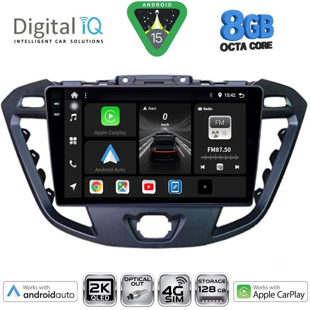 Βλησαρούλης Car Center - DIGITAL IQ BXK 20177_CPAA (9inc) MULTIMEDIA TABLET for FORD TRANSIT CUSTOM | TOURNEO CUSTOM mod. 2013-2019
