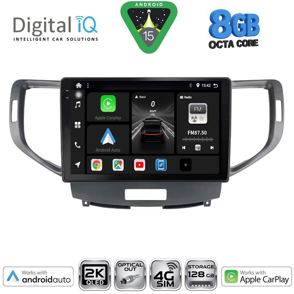 Βλησαρούλης Car Center - DIGITAL IQ BXK 20183_CPAA (9inc) MULTIMEDIA TABLET for HONDA ACCORD mod. 2008-2013