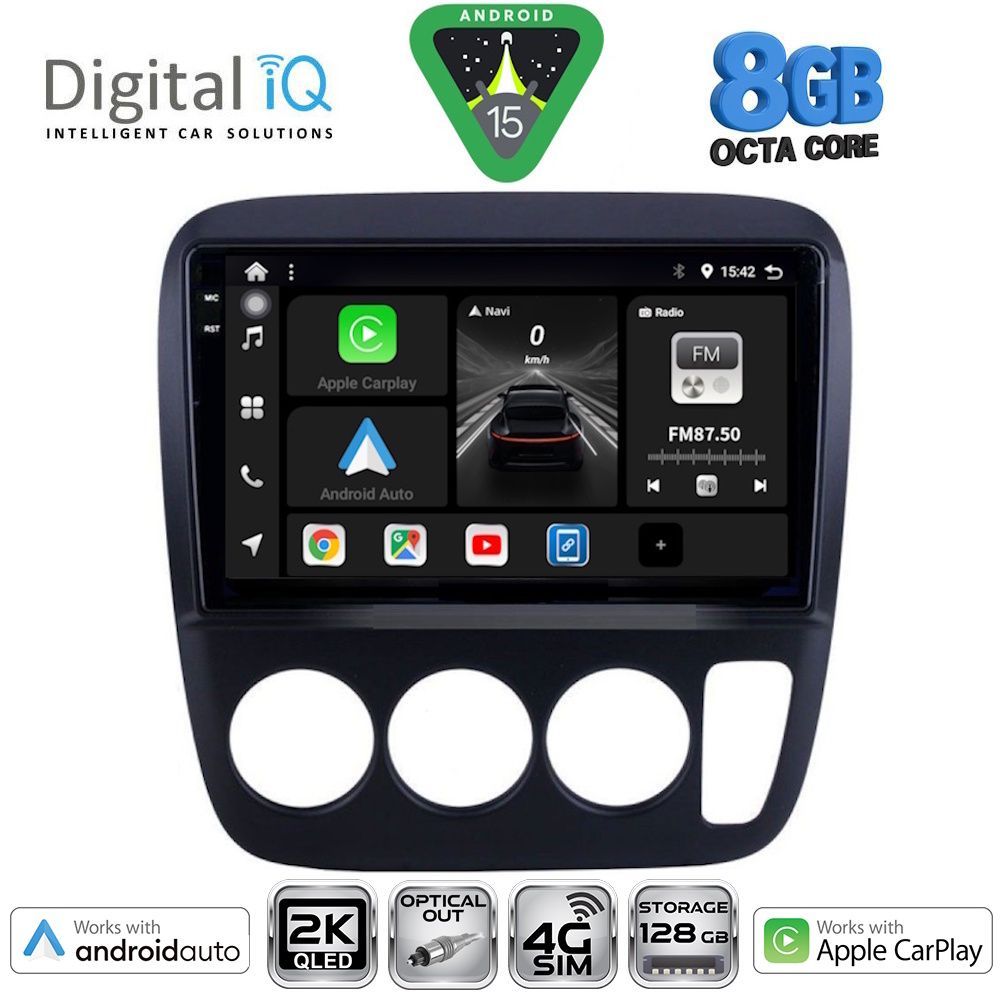 Βλησαρούλης Car Center - DIGITAL IQ BXK 20196_CPAA A/C (9inc) MULTIMEDIA TABLET for HONDA CRV mod. 1996-2006
