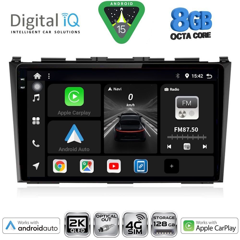 Βλησαρούλης Car Center - DIGITAL IQ BXK 20197_CPAA (9inc) MULTIMEDIA TABLET for HONDA CRV mod. 2006-2012