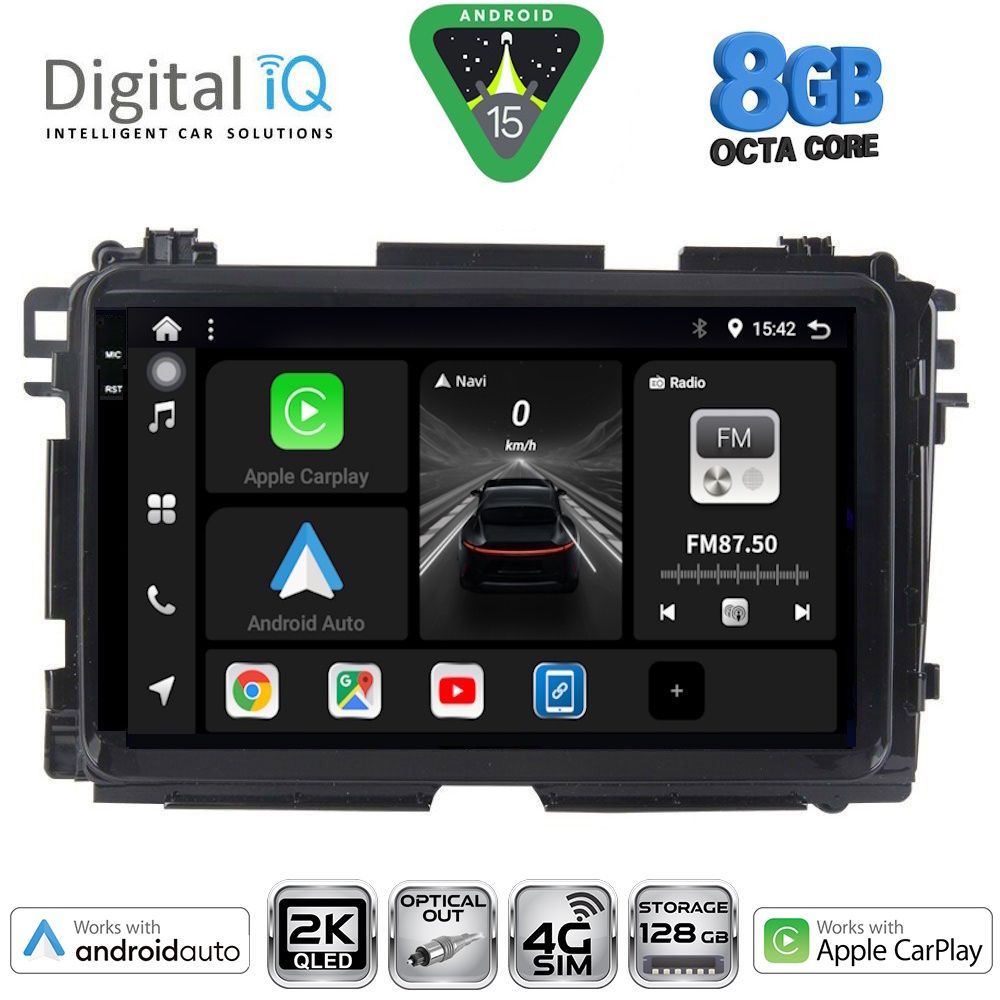 Βλησαρούλης Car Center - DIGITAL IQ BXK 20201_CPAA (9inc) MULTIMEDIA TABLET for HONDA HRV mod. 2015-2021