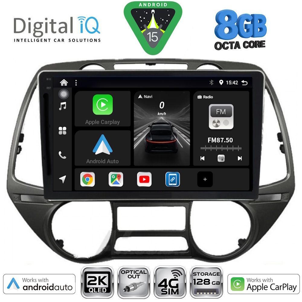 Βλησαρούλης Car Center - DIGITAL IQ BXK 20226_CPAA  (9inc) MULTIMEDIA TABLET for HYUNDAI i20 mod. 2008-2013