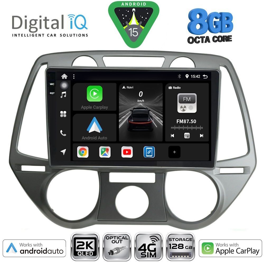 Βλησαρούλης Car Center - DIGITAL IQ BXK 20228_CPAA A/C (9inc) MULTIMEDIA TABLET for HYUNDAI i20 mod. 2008-2012