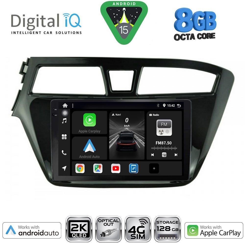 Βλησαρούλης Car Center - DIGITAL IQ BXK 20229_CPAA (9inc) MULTIMEDIA TABLET for HYUNDAI i20 mod. 2014-2018