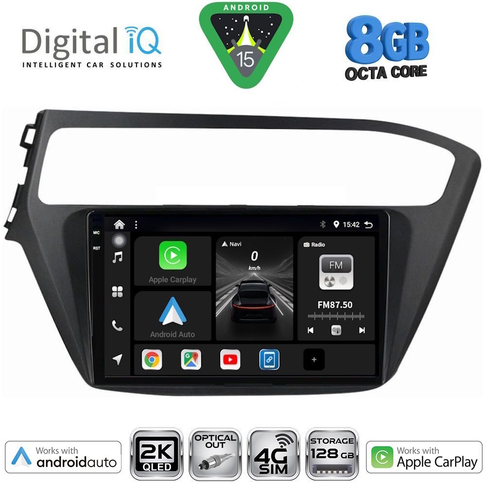 Βλησαρούλης Car Center - DIGITAL IQ BXK 20230_CPAA (9inc) MULTIMEDIA TABLET for HYUNDAI i20 mod. 2018-2021