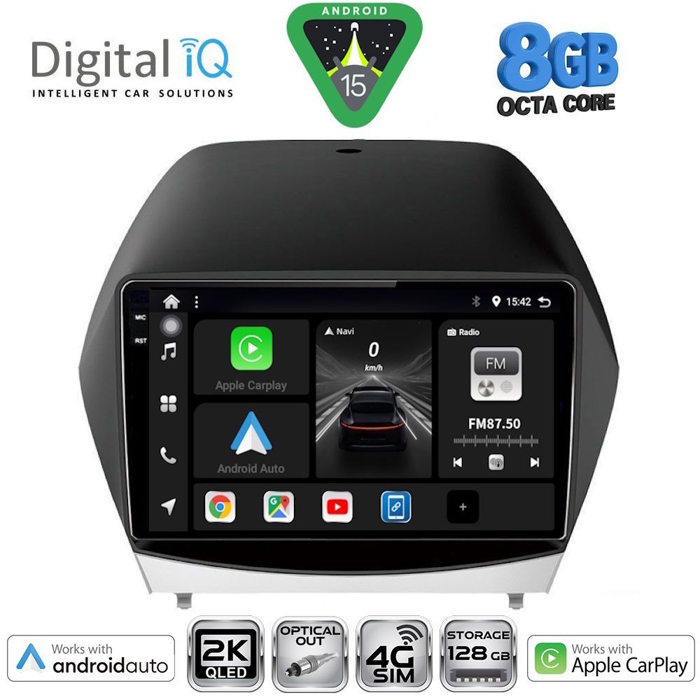 Βλησαρούλης Car Center - DIGITAL IQ BXK 20235_CPAA (10inc) MULTIMEDIA TABLET for HYUNDAI iX35  mod. 2010-2015