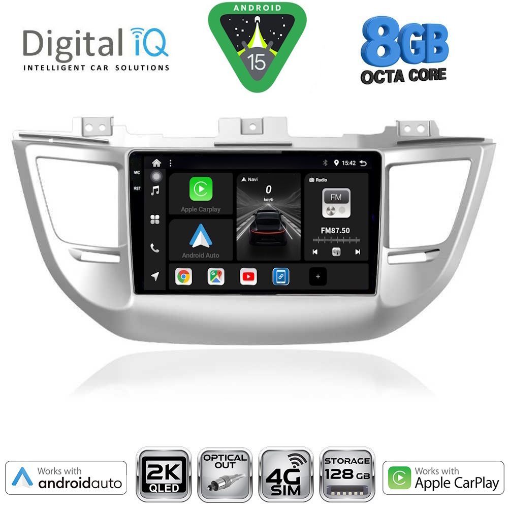 Βλησαρούλης Car Center - DIGITAL IQ BXK 20243_CPAA (9inc) MULTIMEDIA TABLET for HYUNDAI TUCSON  mod. 2015-2019