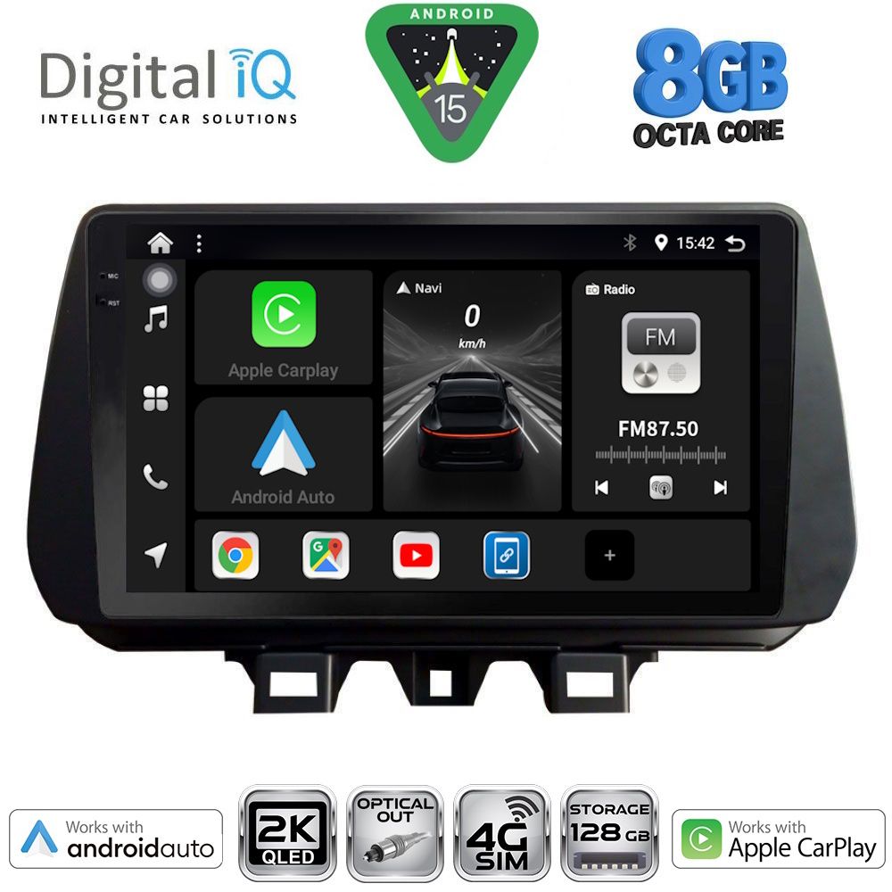 Βλησαρούλης Car Center - DIGITAL IQ BXK 20244_CPAA (9inc) MULTIMEDIA TABLET for HYUNDAI TUCSON mod. 2019-2023