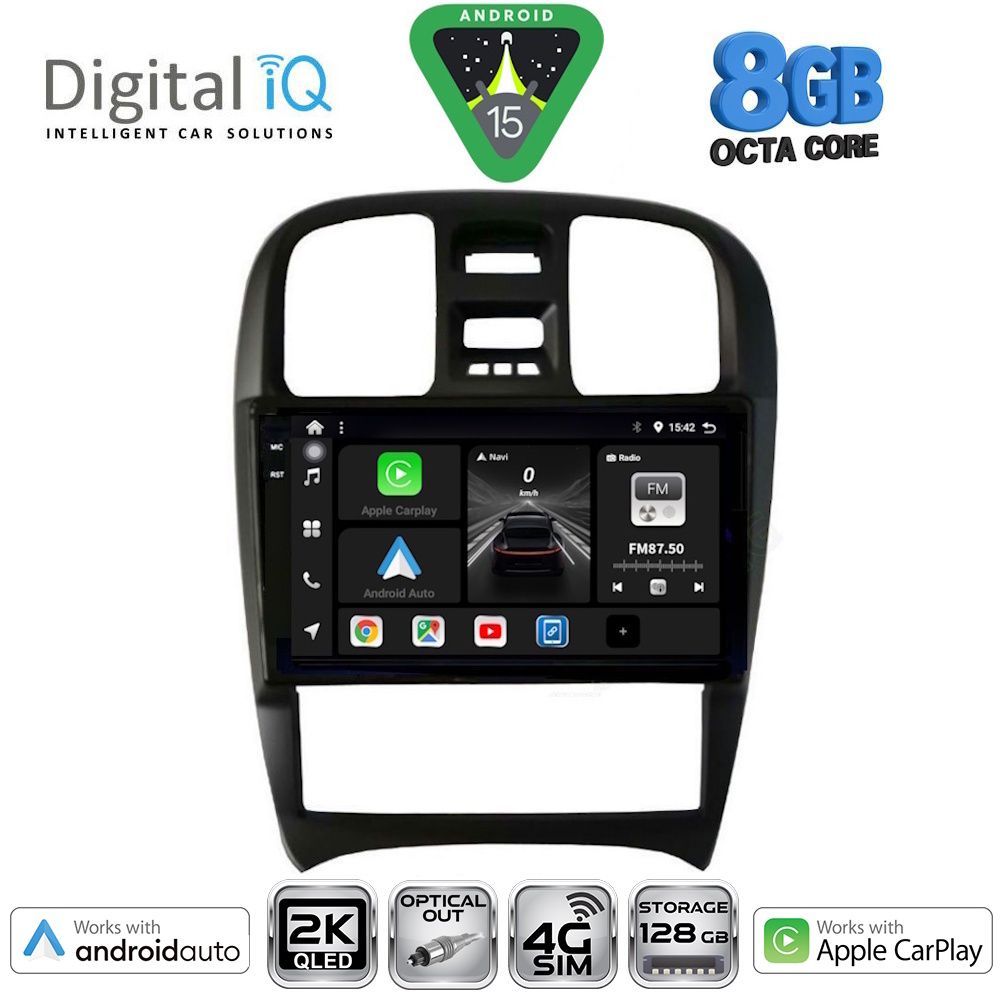 Βλησαρούλης Car Center - DIGITAL IQ BXK 20247_CPAA (9inc) MULTIMEDIA TABLET for HYUNDAI SONATA mod. 2000-2006