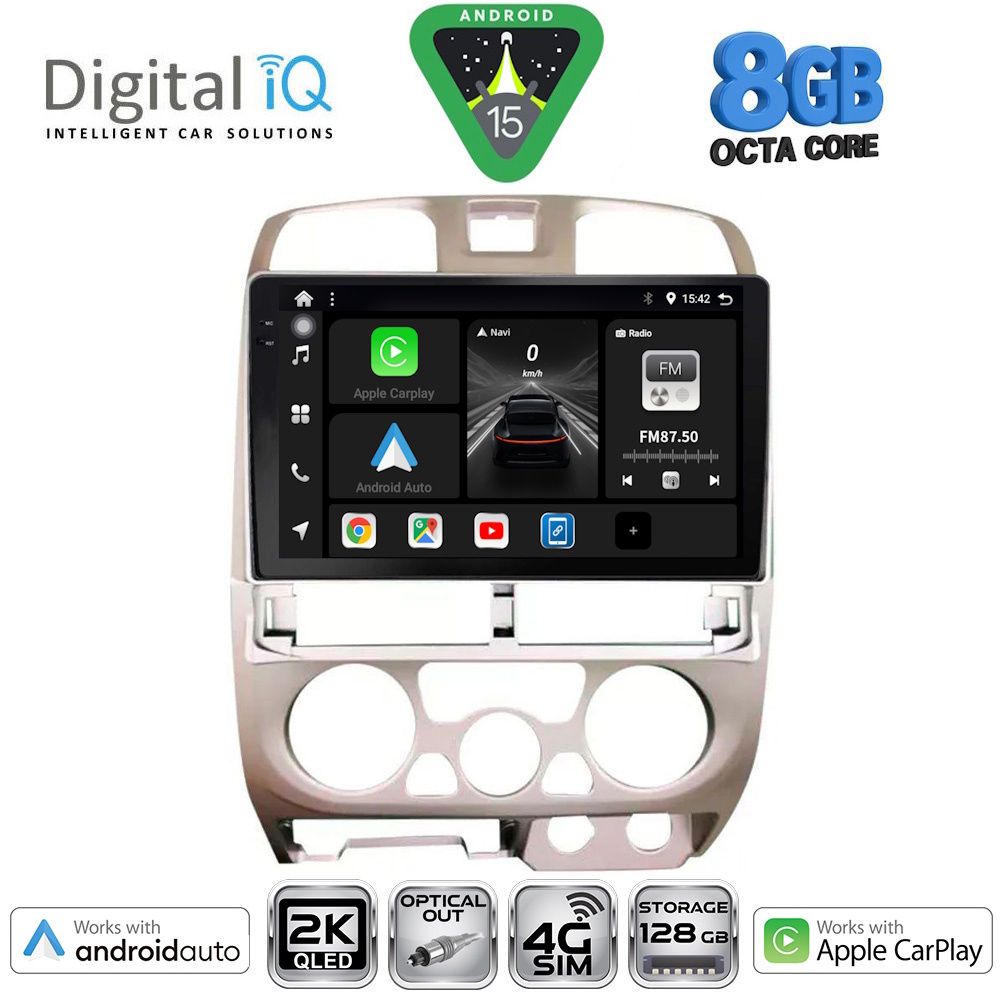 Βλησαρούλης Car Center - DIGITAL IQ BXK 20253SL_CPAA (9inc) MULTIMEDIA TABLET for ISUZU D-MAX mod. 2002-2008 (SILVER)