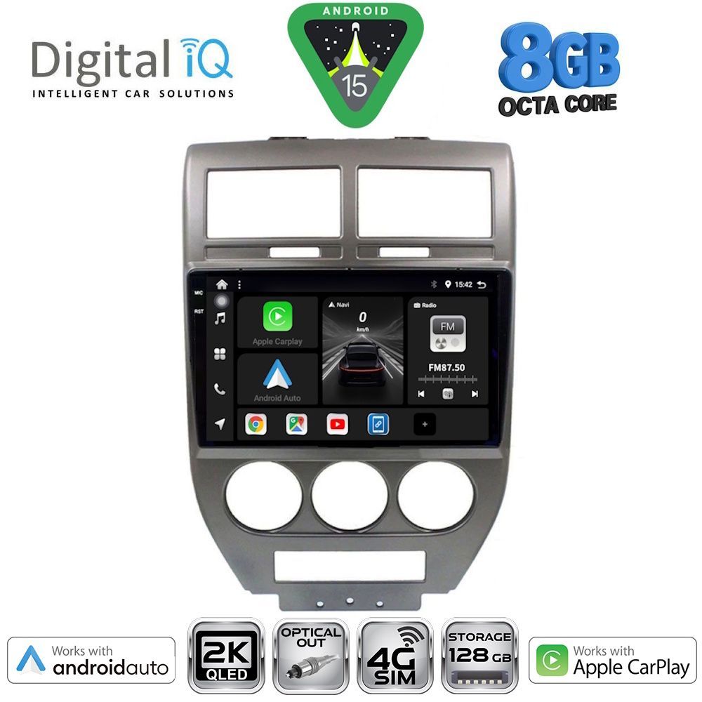 Βλησαρούλης Car Center - DIGITAL IQ BXK 20276_CPAA (10inc) MULTIMEDIA TABLET for JEEP COMPASS - PATRIOT mod. 2007-2016