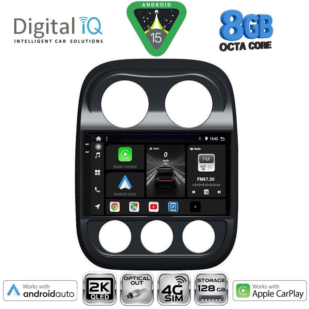 Βλησαρούλης Car Center - DIGITAL IQ BXK 20277_CPAA (10inc) MULTIMEDIA TABLET for JEEP COMPASS - PATRIOT mod. 2007-2016