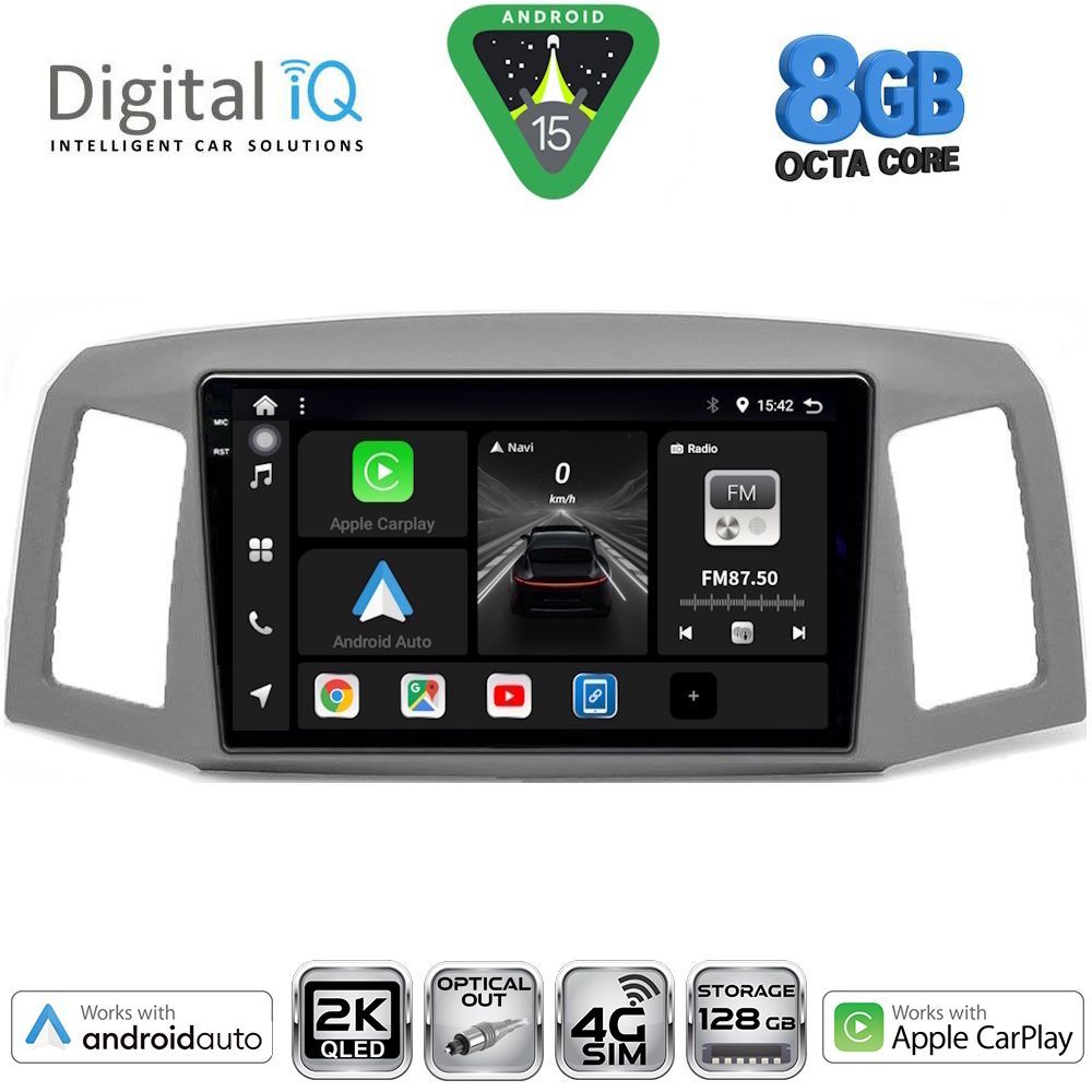 Βλησαρούλης Car Center - DIGITAL IQ BXK 20281_CPAA (10inc) MULTIMEDIA TABLET for JEEP GRAND CHEROKEE mod. 2005-2007