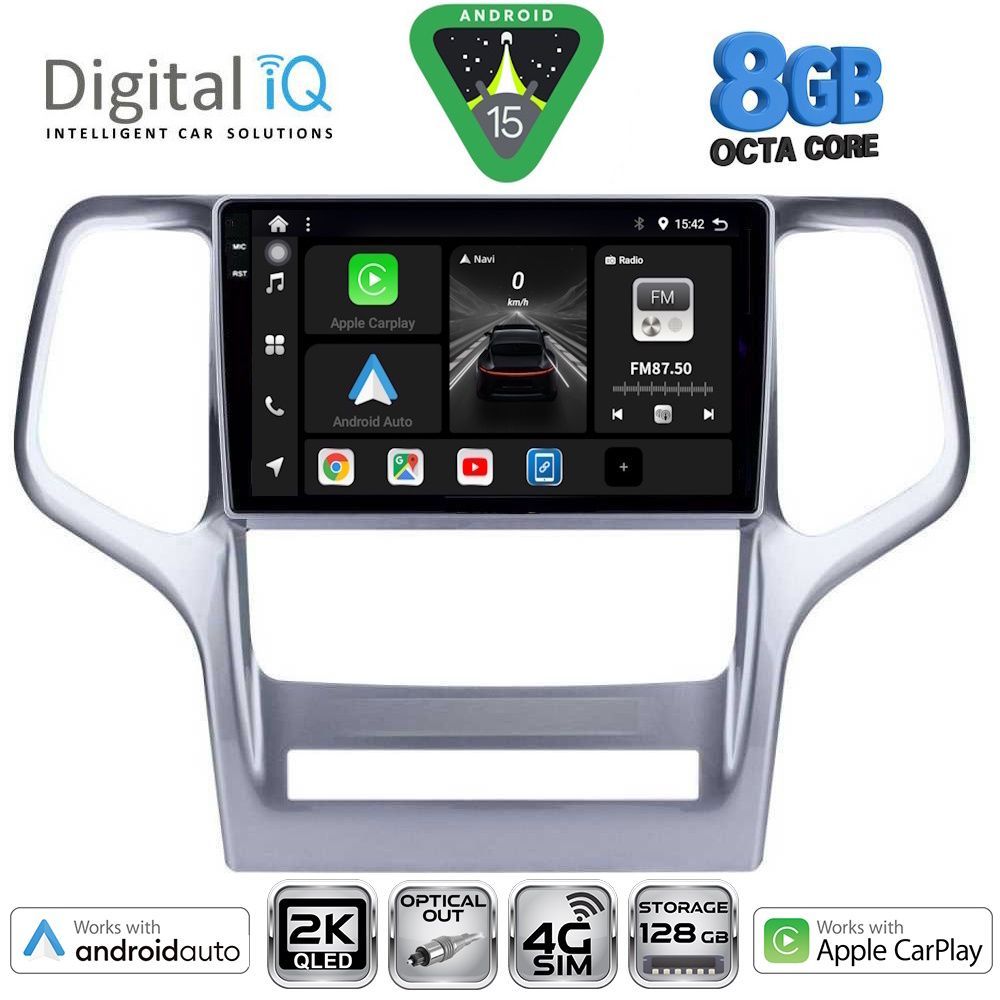 Βλησαρούλης Car Center - DIGITAL IQ BXK 20282_CPAA (9inc) MULTIMEDIA TABLET for JEEP GRAND CHEROKEE mod. 2011-2014