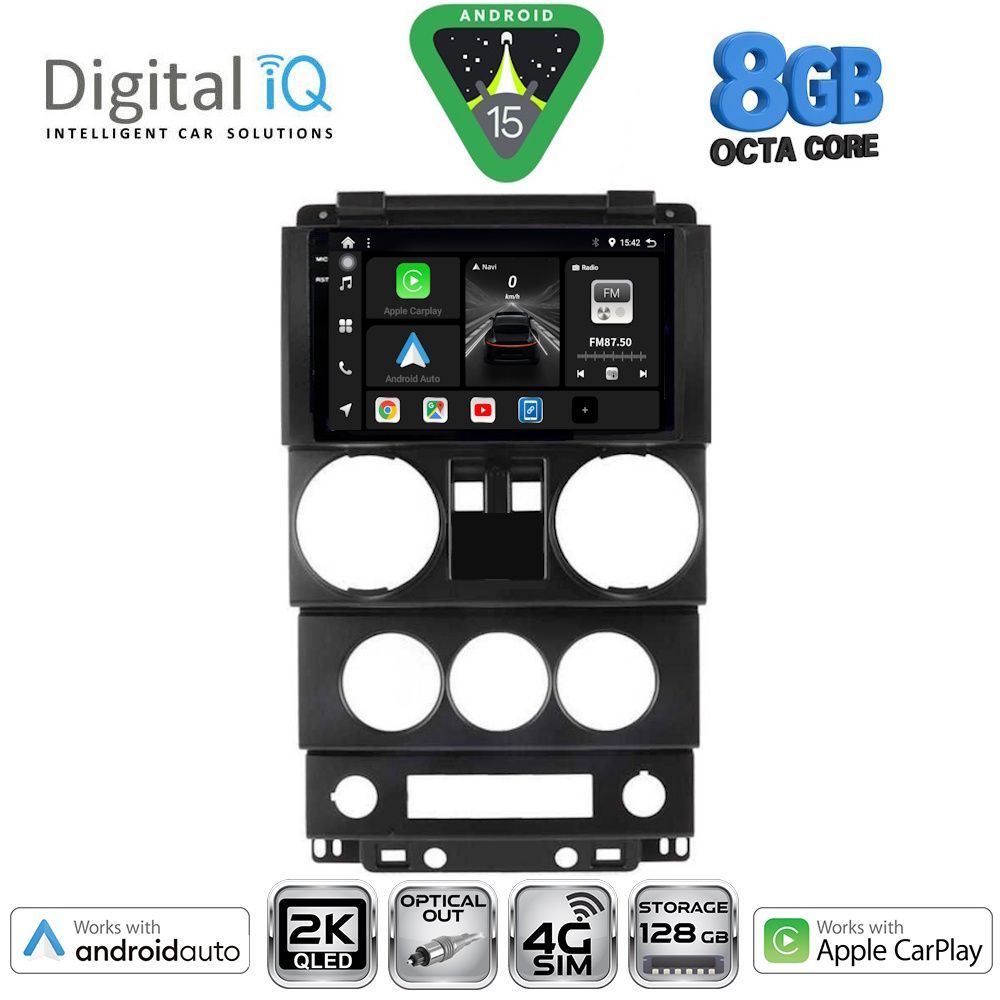 Βλησαρούλης Car Center - DIGITAL IQ BXK 20293_CPAA (9inc) MULTIMEDIA TABLET for JEEP WRANGLER  mod. 2006-2011