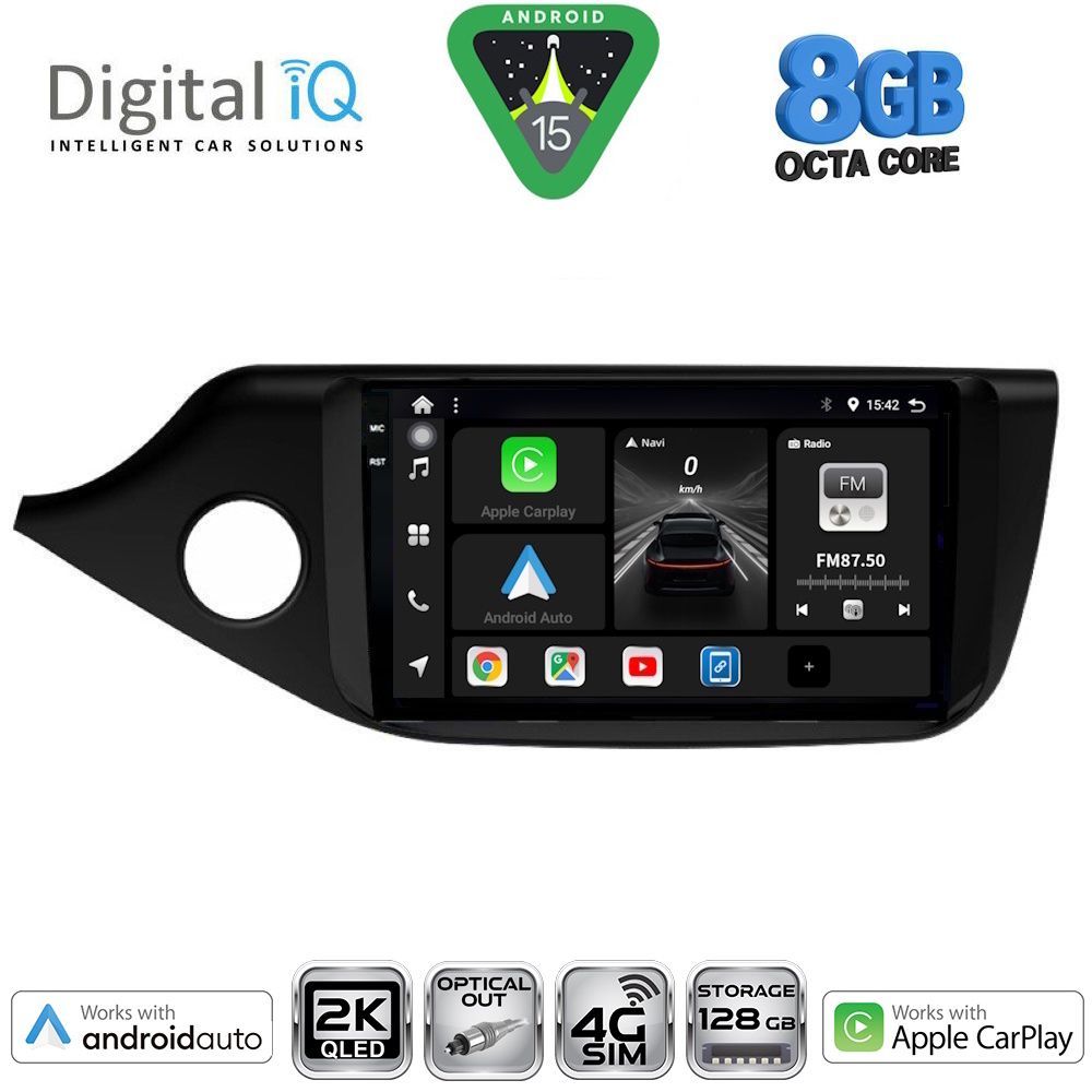 Βλησαρούλης Car Center - DIGITAL IQ BXK 20302_CPAA (9inc) MULTIMEDIA TABLET for KIA CEED  mod. 2012-2018