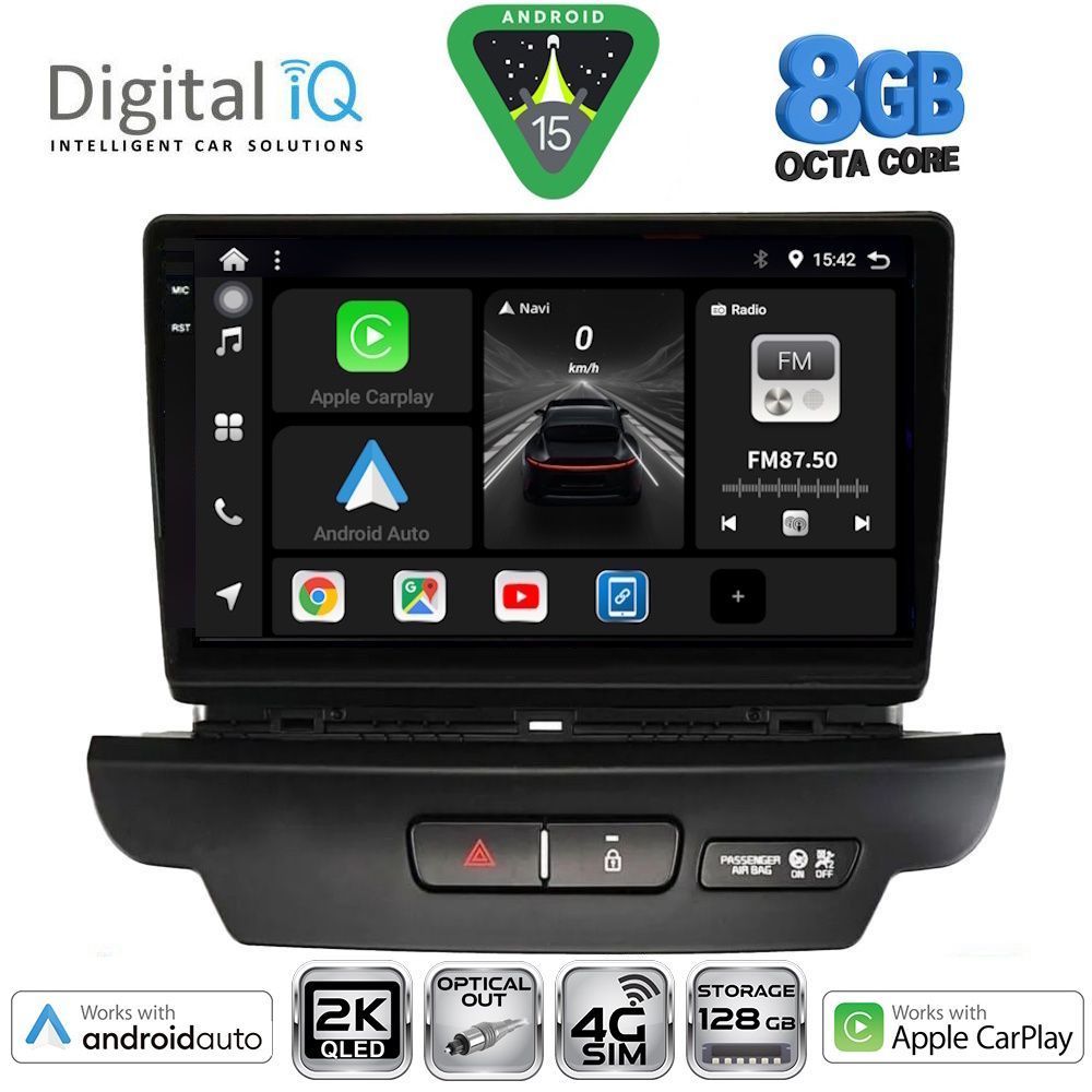 Βλησαρούλης Car Center - DIGITAL IQ BXK 20304_CPAA (9inc) MULTIMEDIA TABLET for KIA CEED - XCEED mod. 2018-2022