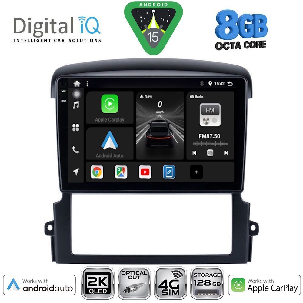 Βλησαρούλης Car Center - DIGITAL IQ BXK 20317_CPAA (9inc) MULTIMEDIA TABLET for KIA SORENTO mod. 2006-2009