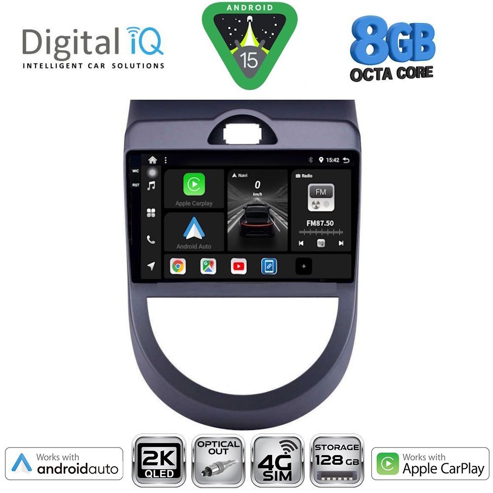 Βλησαρούλης Car Center - DIGITAL IQ BXK 20320_CPAA (9inc) MULTIMEDIA TABLET for KIA SOUL mod. 2008-2013