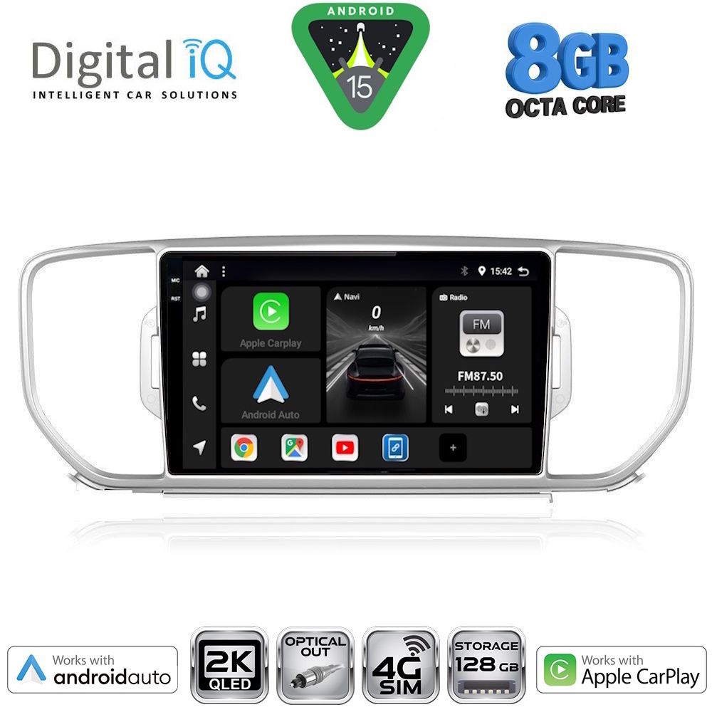 Βλησαρούλης Car Center - DIGITAL IQ BXK 20326_CPAA (9inc) MULTIMEDIA TABLET for KIA SPORTAGE mod. 2015-2018