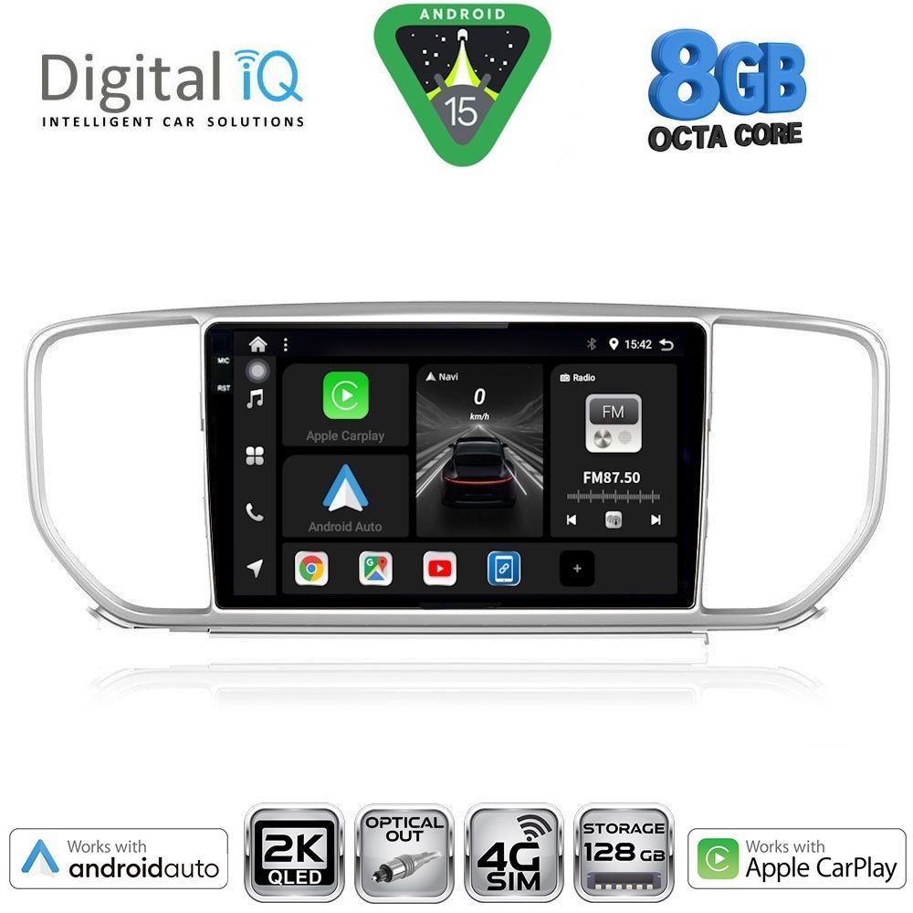 Βλησαρούλης Car Center - DIGITAL IQ BXK 20327_CPAA (9inc) MULTIMEDIA TABLET for KIA SPORTAGE mod. 2018-2021