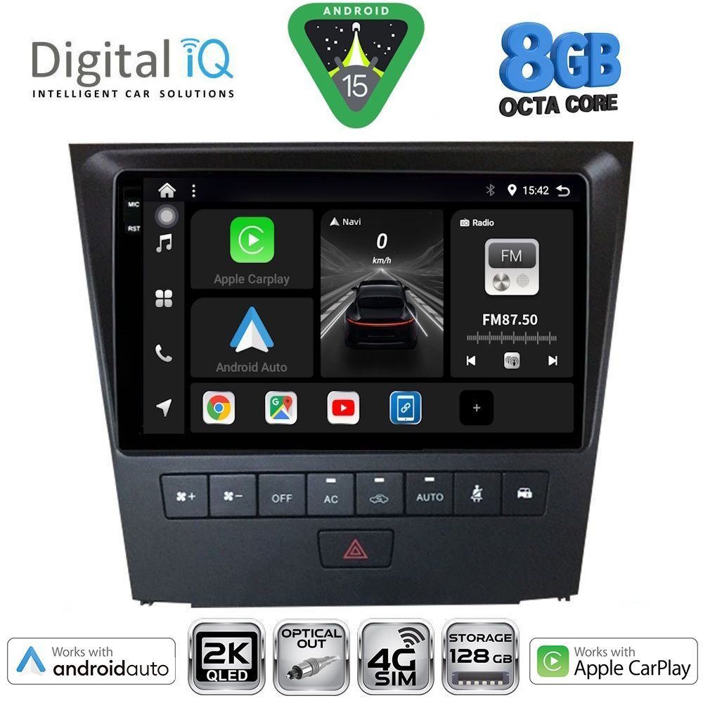Βλησαρούλης Car Center - DIGITAL IQ BXK 20341_CPAA (9inc) MULTIMEDIA TABLET for LEXUS GS mod. 2004-2011