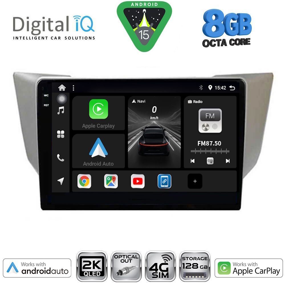 Βλησαρούλης Car Center - DIGITAL IQ BXK 20345_CPAA (9inc) MULTIMEDIA TABLET for LEXUS RX 300 – 400 mod. 2003-2008