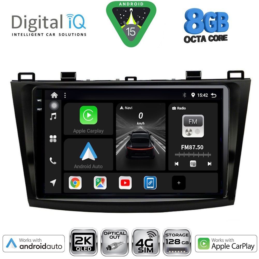 Βλησαρούλης Car Center - DIGITAL IQ BXK 20366_CPAA (9inc) MULTIMEDIA TABLET for MAZDA 3 mod. 2009-2014