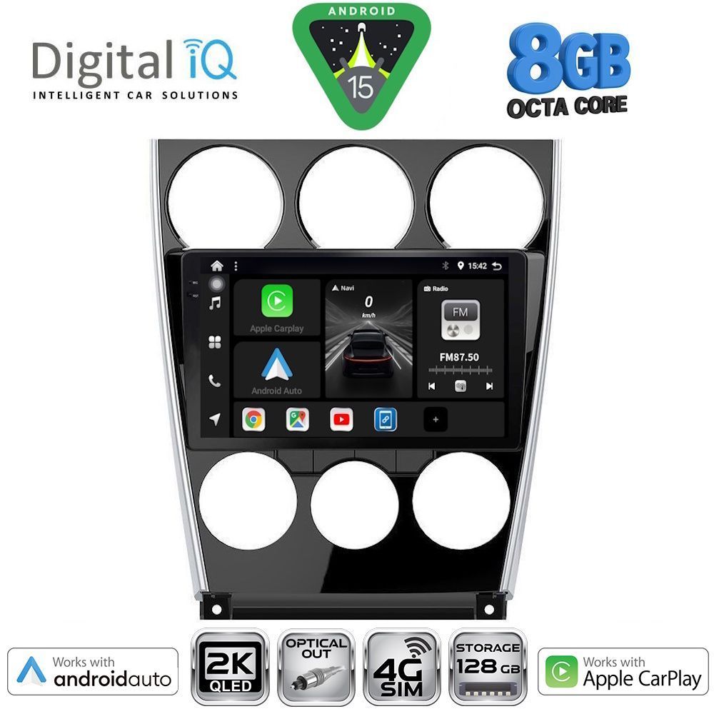 Βλησαρούλης Car Center - DIGITAL IQ BXK 20375_CPAA (9inc) MULTIMEDIA TABLET for MAZDA 6 (FACELIFT) mod. 2005-2008