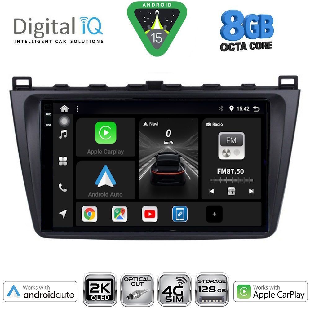 Βλησαρούλης Car Center - DIGITAL IQ BXK 20377_CPAA (9inc) MULTIMEDIA TABLET for MAZDA 6 mod. 2008-2012
