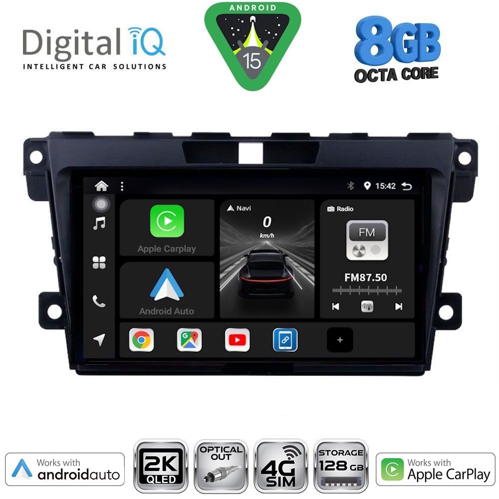 Βλησαρούλης Car Center - DIGITAL IQ BXK 20389_CPAA (9inc) MULTIMEDIA TABLET for MAZDA CX7  mod. 2006-2012