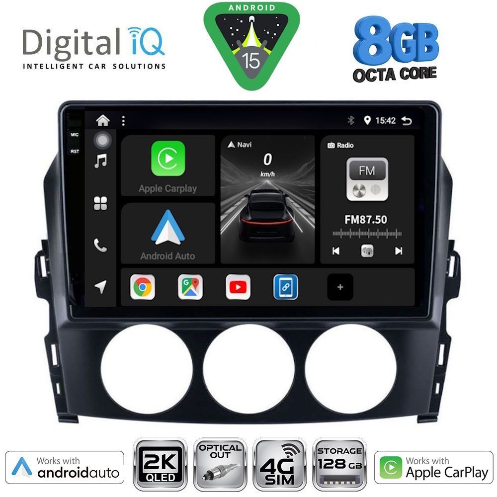 Βλησαρούλης Car Center - DIGITAL IQ BXK 20392_CPAA (9inc) MULTIMEDIA TABLET for MAZDA MX5 mod. 2005-2015