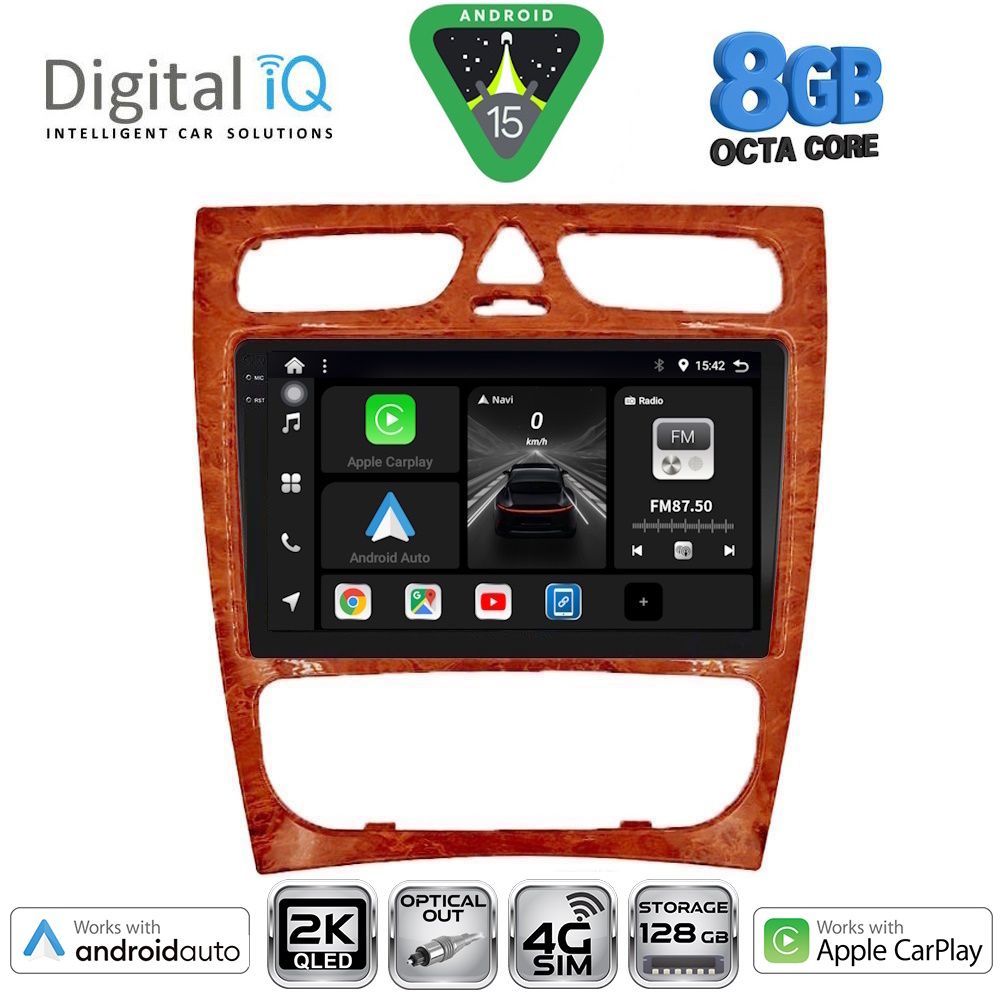 Βλησαρούλης Car Center - DIGITAL IQ BXK 20402CH_CPAA (9inc) MULTIMEDIA TABLET for MERCEDES C (W203) mod. 1999-2004
