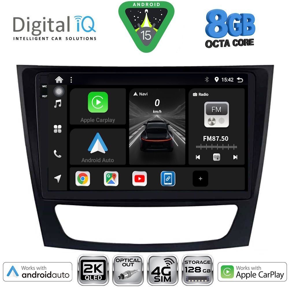 Βλησαρούλης Car Center - DIGITAL IQ BXK 20408_CPAA (9inc) MULTIMEDIA TABLET for MERCEDES E (W211) – CLS (W219) mod. 2003-2009