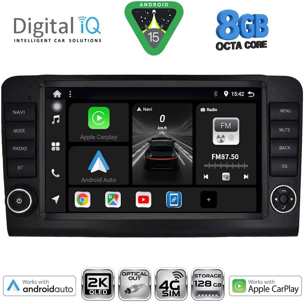 Βλησαρούλης Car Center - DIGITAL IQ BXK 20416_CPAA (9inc) MULTIMEDIA TABLET for MERCEDES ML (W164) – GL (X164) mod. 2005-2011