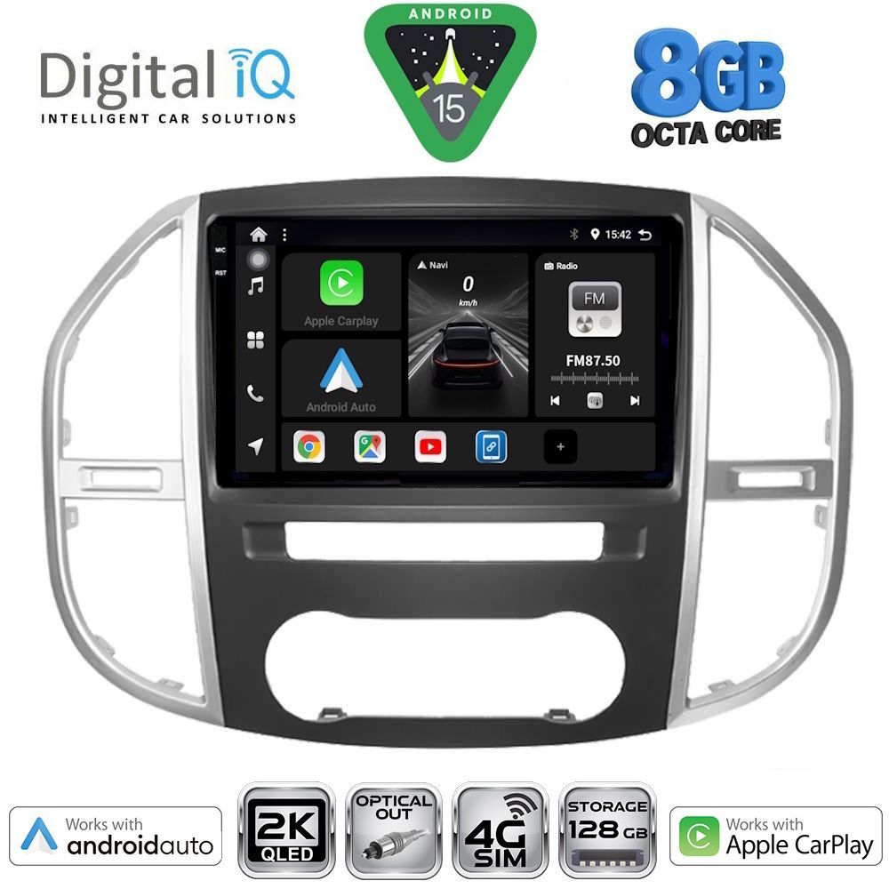 Βλησαρούλης Car Center - DIGITAL IQ BXK 20429_CPAA (10inc) MULTIMEDIA TABLET for MERCEDES VITO – VIANO  (W447) mod. 2015>