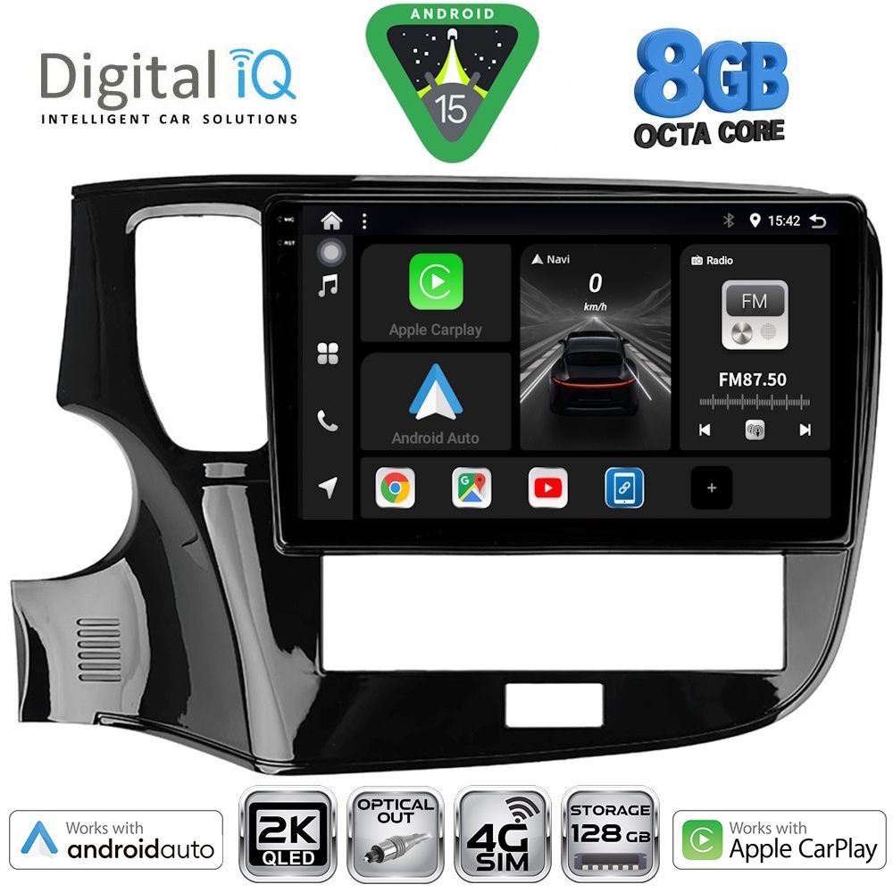 Βλησαρούλης Car Center - DIGITAL IQ BXK 20440_CPAA (10inc) MULTIMEDIA TABLET for MITSUBISHI OUTLANDER mod. 2020-2022