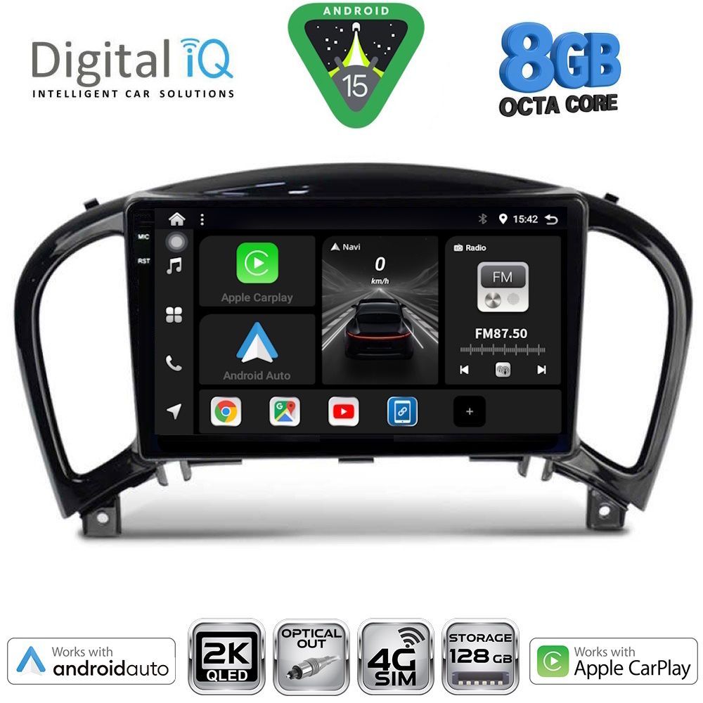 Βλησαρούλης Car Center - DIGITAL IQ BXK 20452_CPAA (9inc) MULTIMEDIA TABLET for NISSAN JUKE mod. 2009-2020