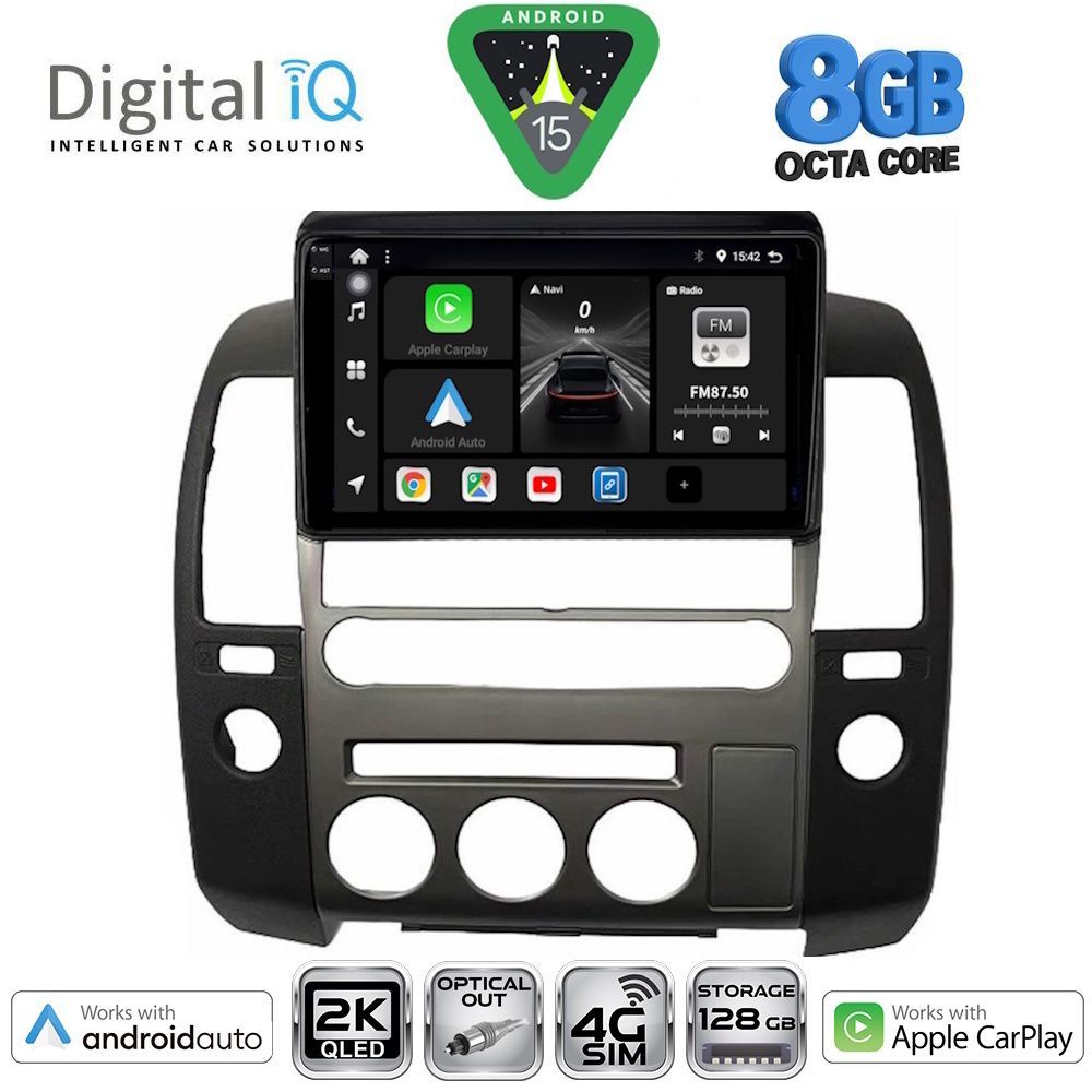 Βλησαρούλης Car Center - DIGITAL IQ BXK 20454_CPAA (ORIG.NAVI) (9inc) MULTIMEDIA TABLET for NISSAN NAVARA D40 mod. 2006-2011 με Original Navi
