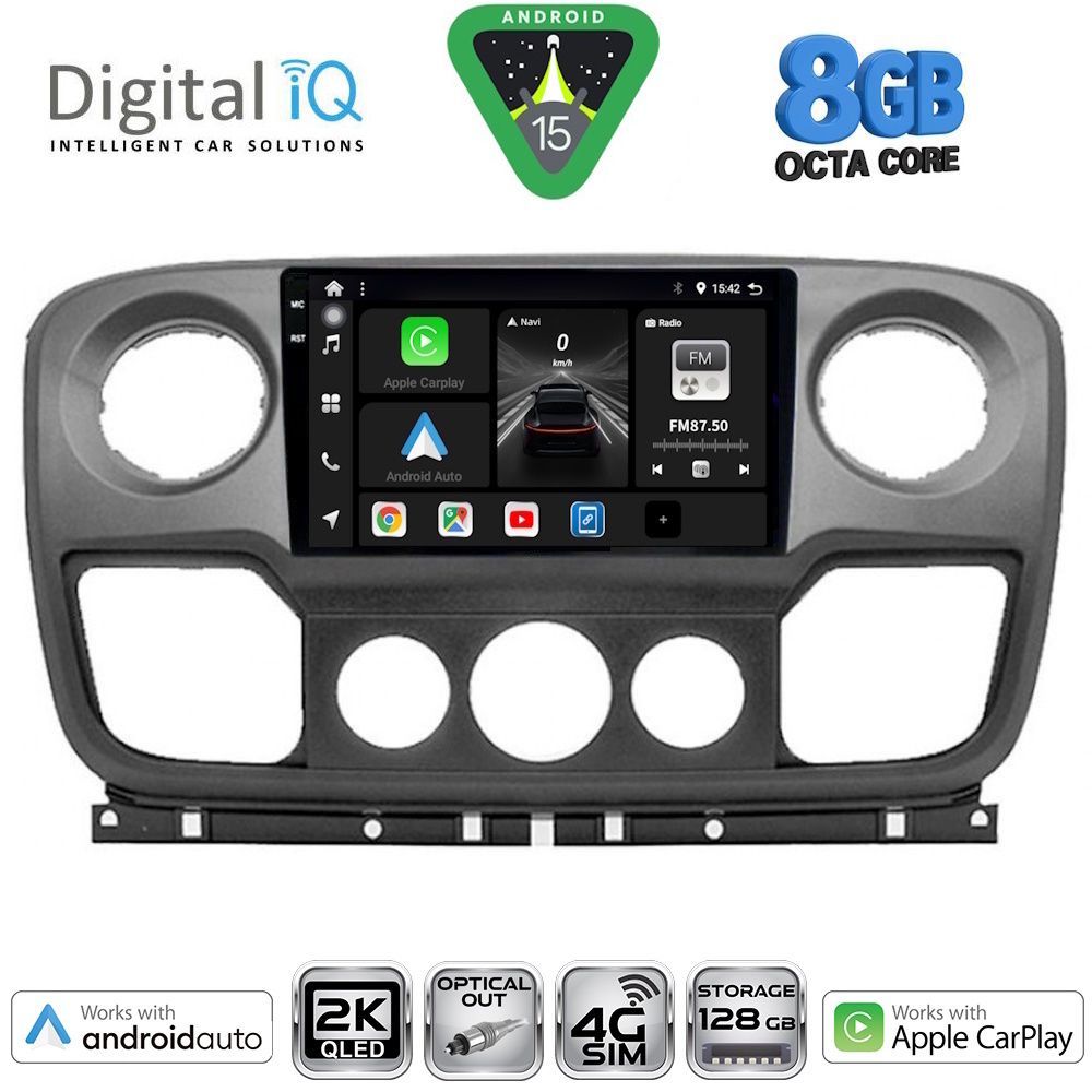 Βλησαρούλης Car Center - DIGITAL IQ BXK 20463_CPAA (10inc) MULTIMEDIA TABLET for NISSAN NV400 - OPEL MOVANO - RENAULT MASTER mod. 2010-2020