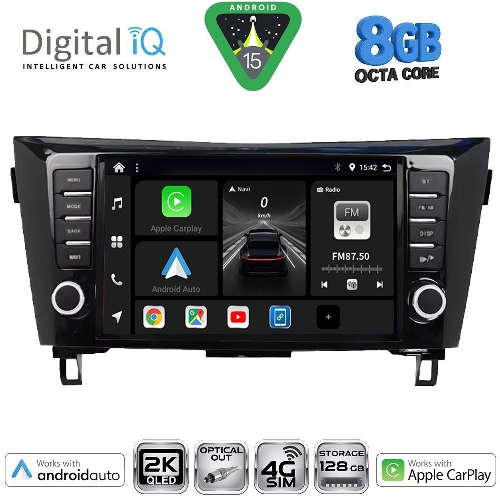 Βλησαρούλης Car Center - DIGITAL IQ BXK 20467_CPAA (9inc) MULTIMEDIA TABLET for NISSAN QASHQAI - XTRAIL mod. 2014-2021
