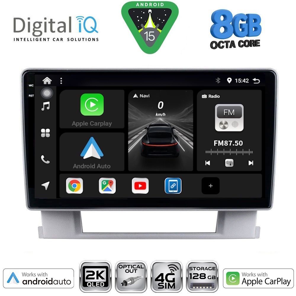 Βλησαρούλης Car Center - DIGITAL IQ BXK 20482_CPAA (9inc) MULTIMEDIA TABLET for OPEL ASTRA J mod.2010-2016