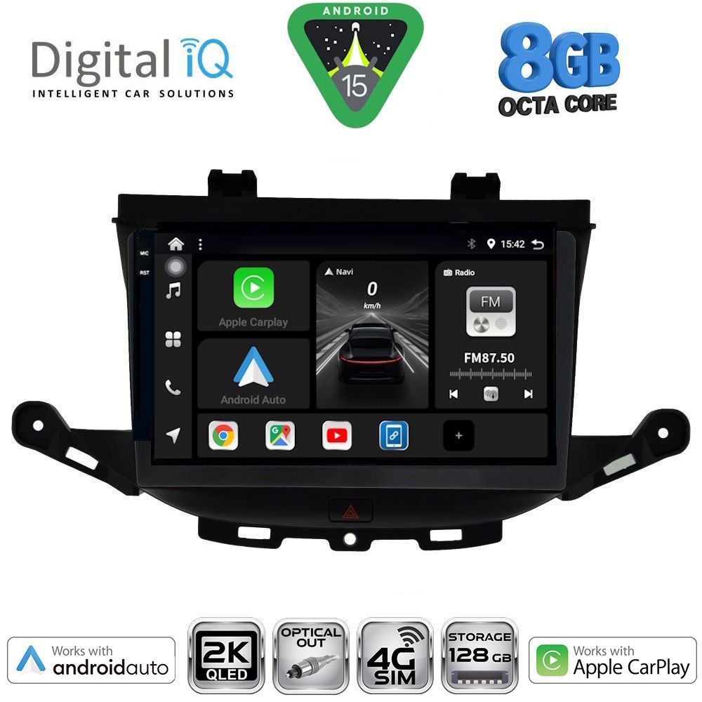Βλησαρούλης Car Center - DIGITAL IQ BXK 20483_CPAA (9inc) MULTIMEDIA TABLET for OPEL ASTRA K mod. 2015>
