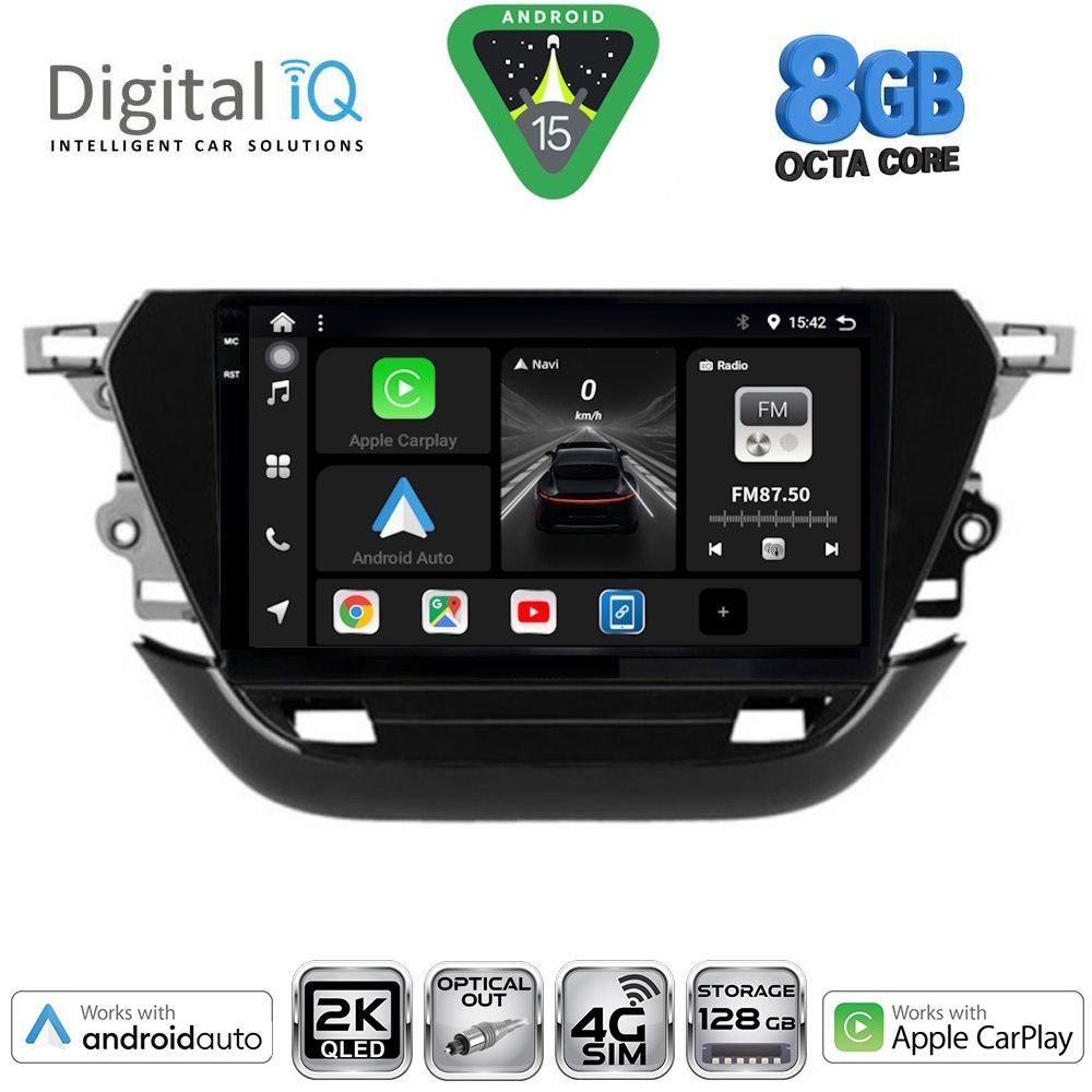 Βλησαρούλης Car Center - DIGITAL IQ BXK 20487_CPAA (9inc) MULTIMEDIA TABLET for OPEL CORSA F mod. 2021>
