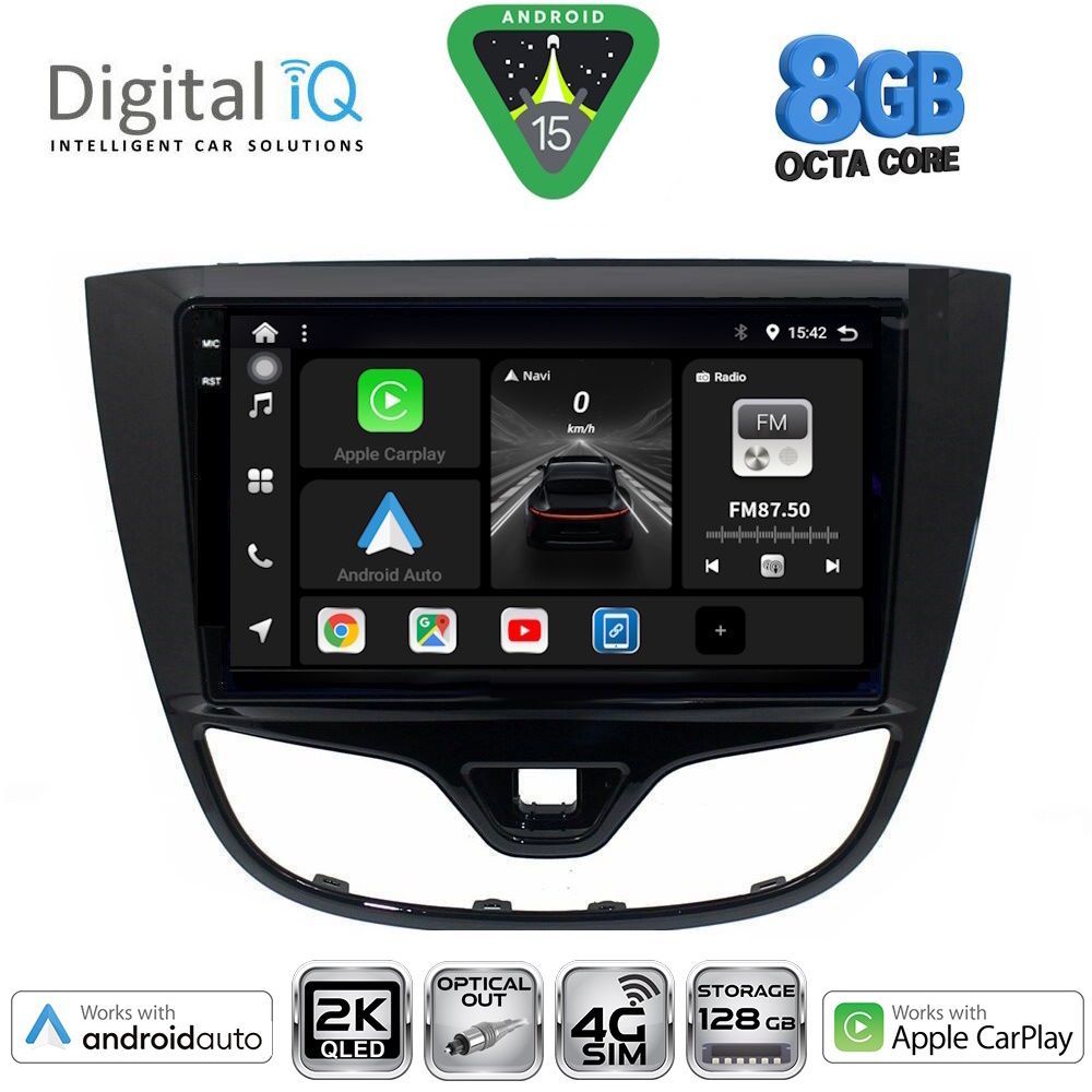 Βλησαρούλης Car Center - DIGITAL IQ BXK 20489_CPAA (10inc) MULTIMEDIA TABLET for OPEL KARL mod. 2014-2019
