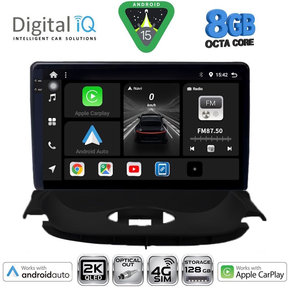 Βλησαρούλης Car Center - DIGITAL IQ BXK 20505_CPAA (9inc) MULTIMEDIA TABLET for PEUGEOT 206 mod. 1998-2006
