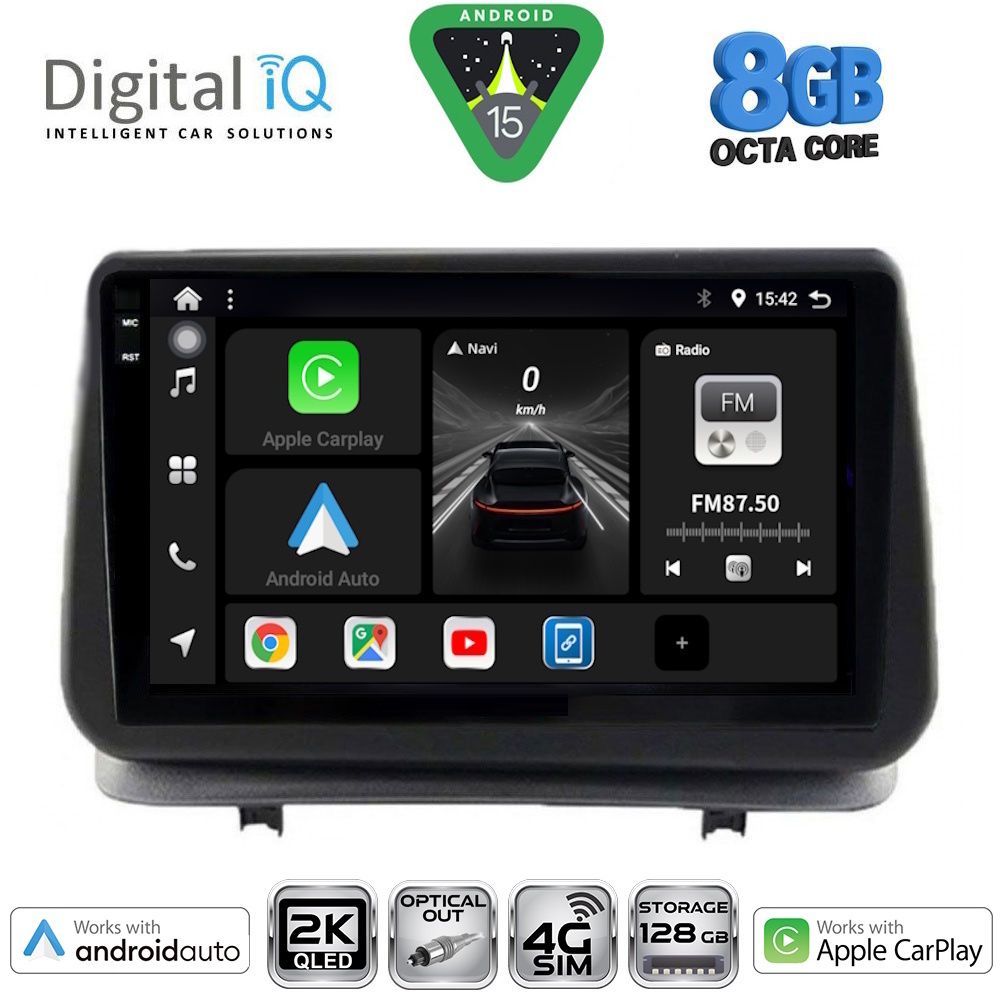 Βλησαρούλης Car Center - DIGITAL IQ BXK 20543_CPAA (9inc) MULTIMEDIA TABLET for RENAULT CLIO mod. 2005-2011