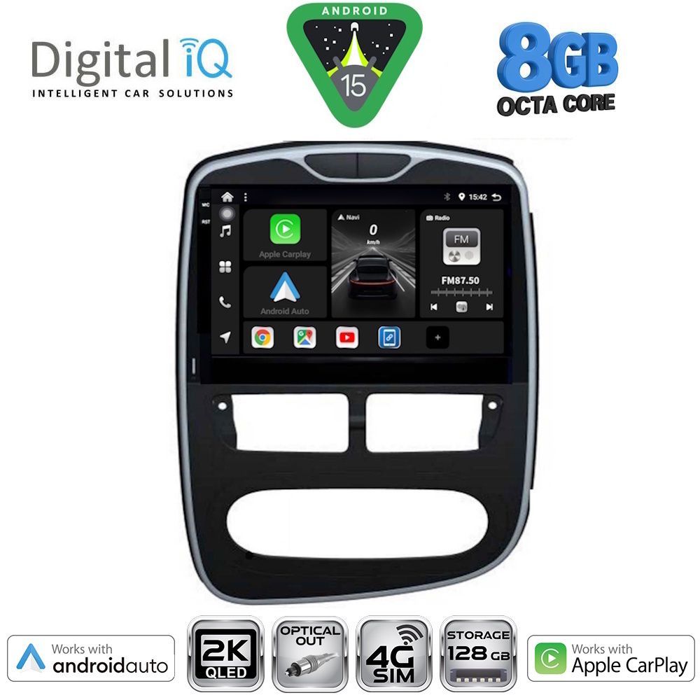 Βλησαρούλης Car Center - DIGITAL IQ BXK 20544_CPAA (10inc) MULTIMEDIA TABLET for RENAULT CLIO mod. 2012-2015