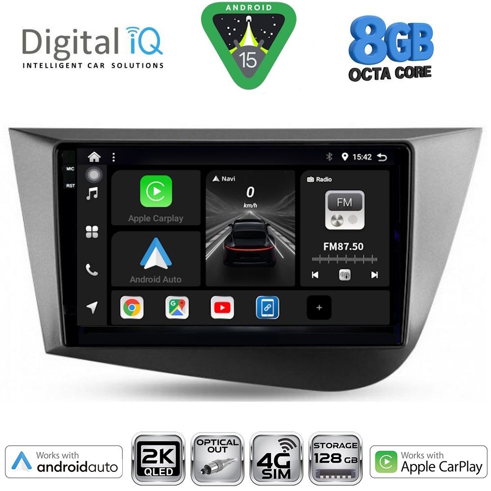 Βλησαρούλης Car Center - DIGITAL IQ BXK 20574_CPAA (9inc) MULTIMEDIA TABLET for SEAT LEON mod. 2005-2012